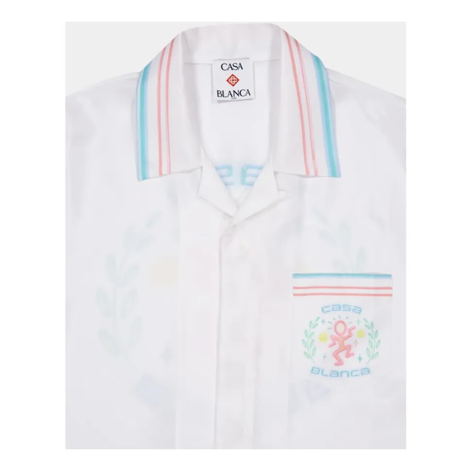 Dance Joy Kortermet Silk Skjorte