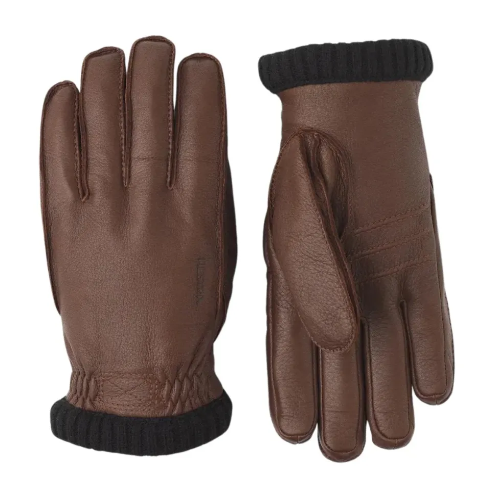 Deerskin Primaloft Rib Hanske, Brun