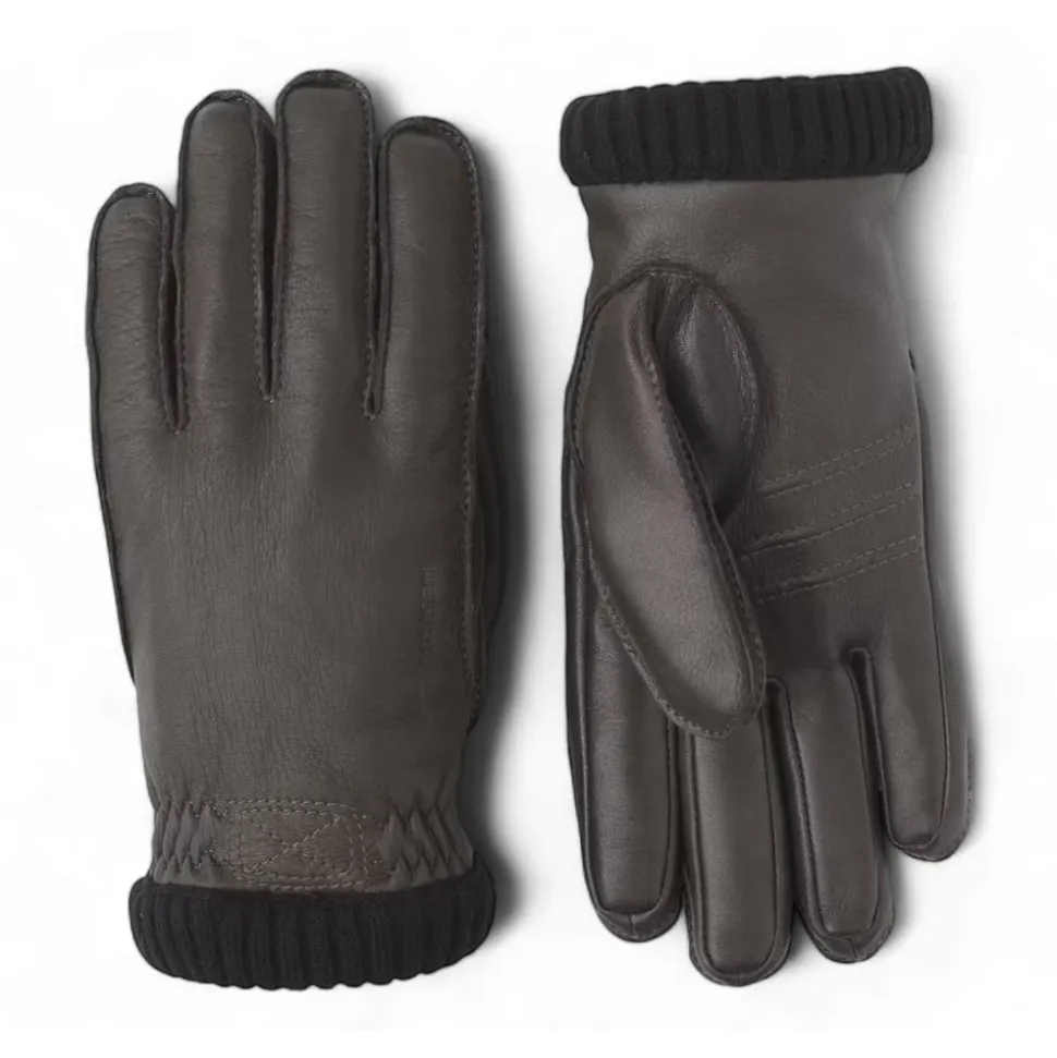 Deerskin Primaloft Rib Hansker, Mørkebrun
