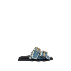 Denim Flatform Sandaler