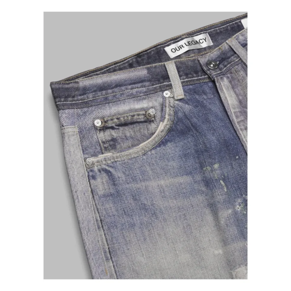 Digital Denim Print Jeans