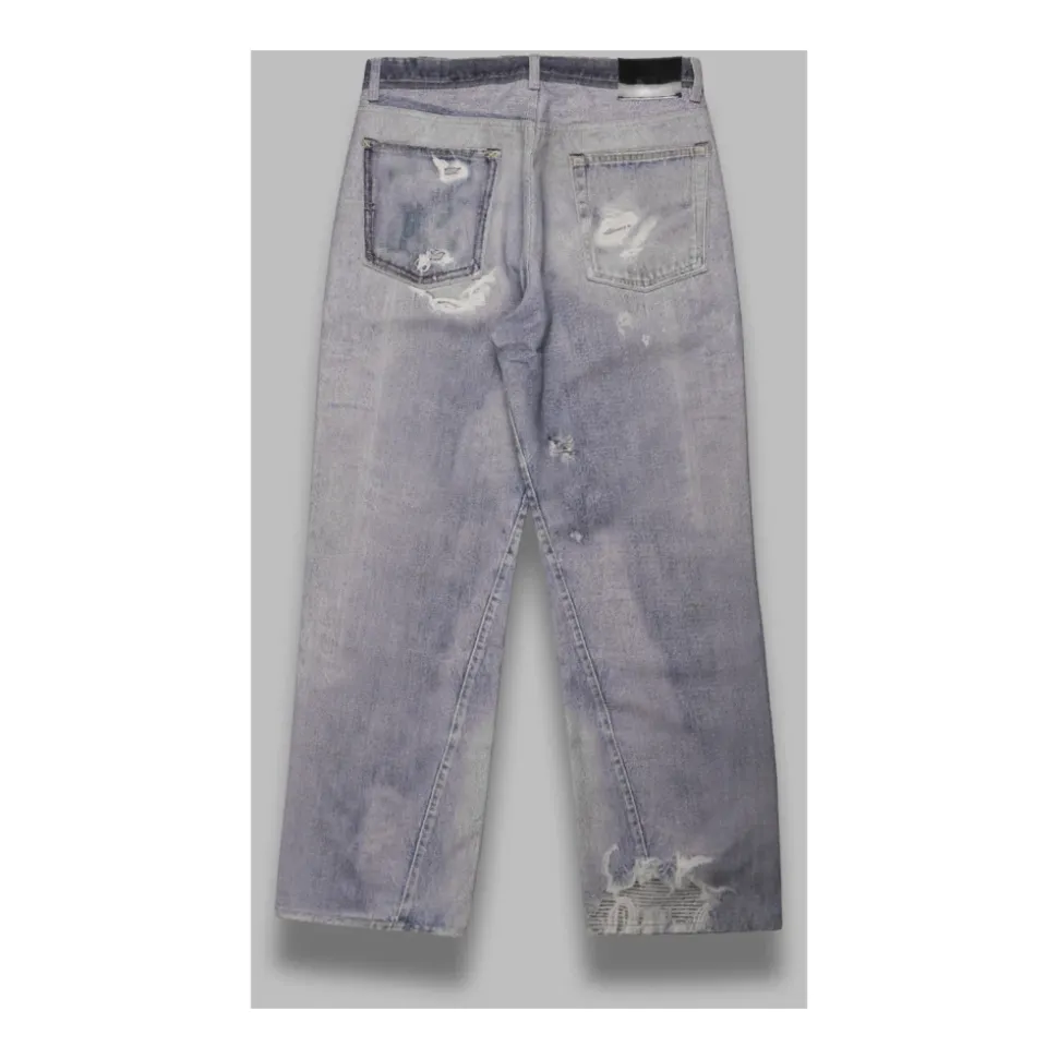 Digital Denim Print Jeans