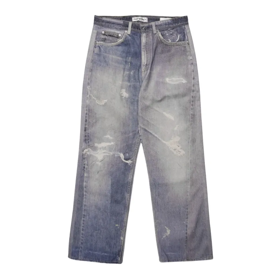 Digital Denim Print Jeans
