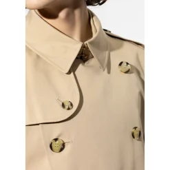 Dobbelspent Kensington trenchcoat med belte