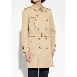 Dobbelspent Kensington trenchcoat med belte