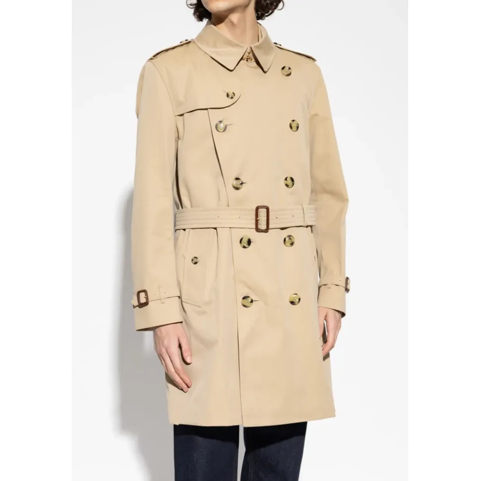 Dobbelspent Kensington trenchcoat med belte