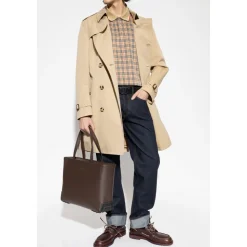 Dobbelspent Kensington trenchcoat med belte