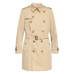 Dobbelspent Kensington trenchcoat med belte