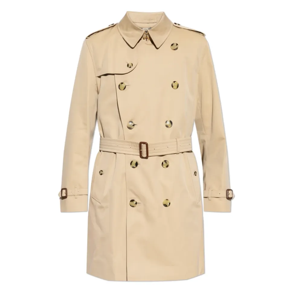 Dobbelspent Kensington trenchcoat med belte
