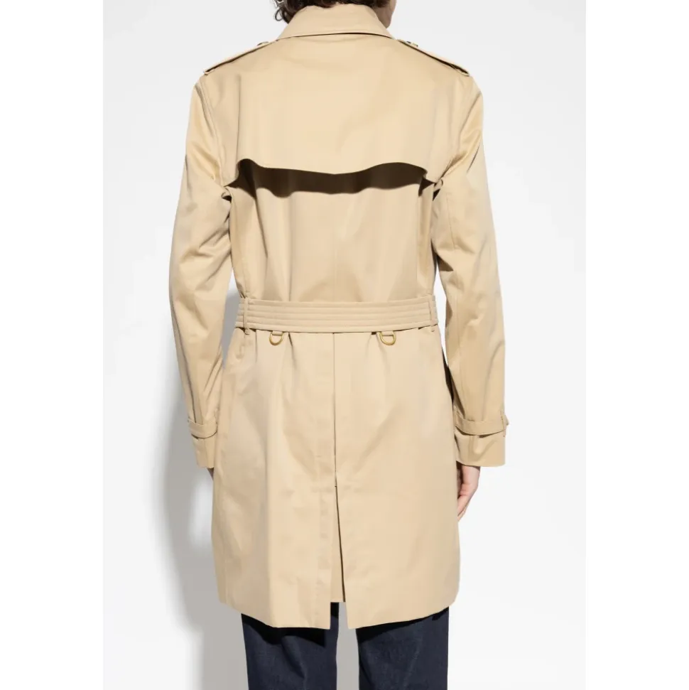 Dobbelspent Kensington trenchcoat med belte