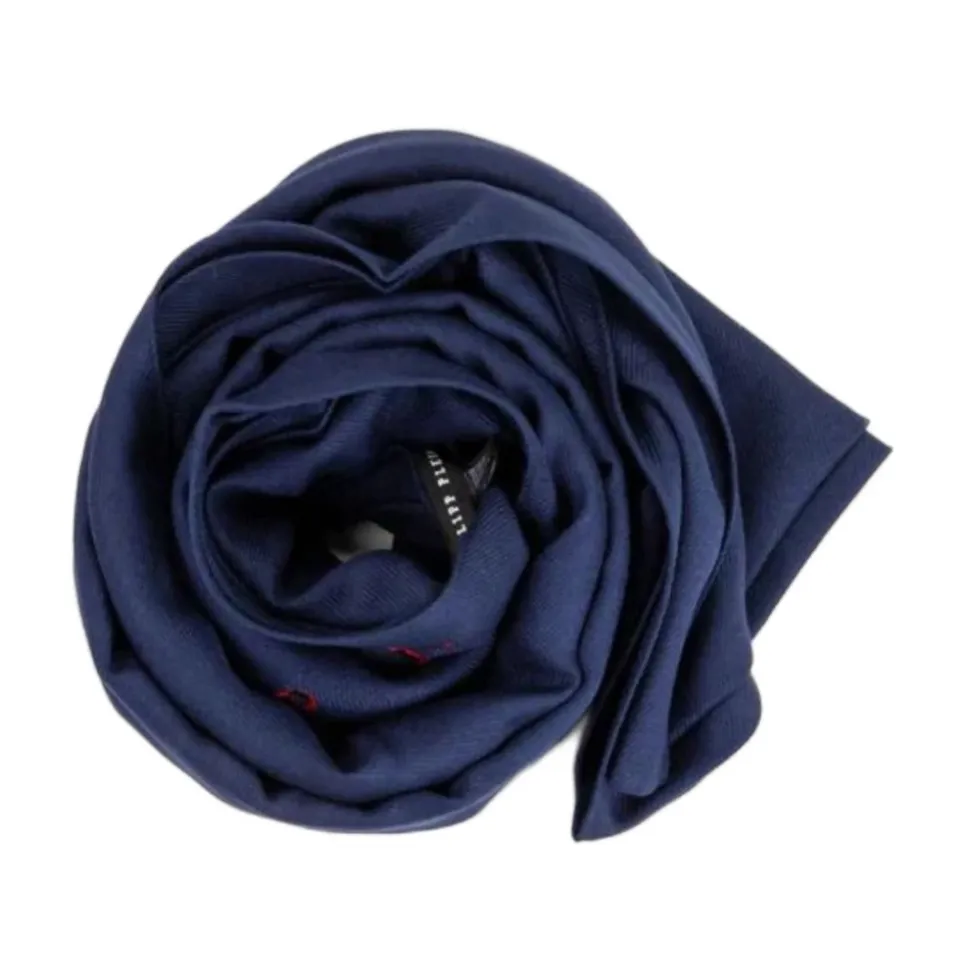 Elegant blå viskosesjal