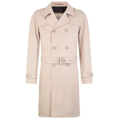 Elegant lang beige trenchcoat for enhver anledning