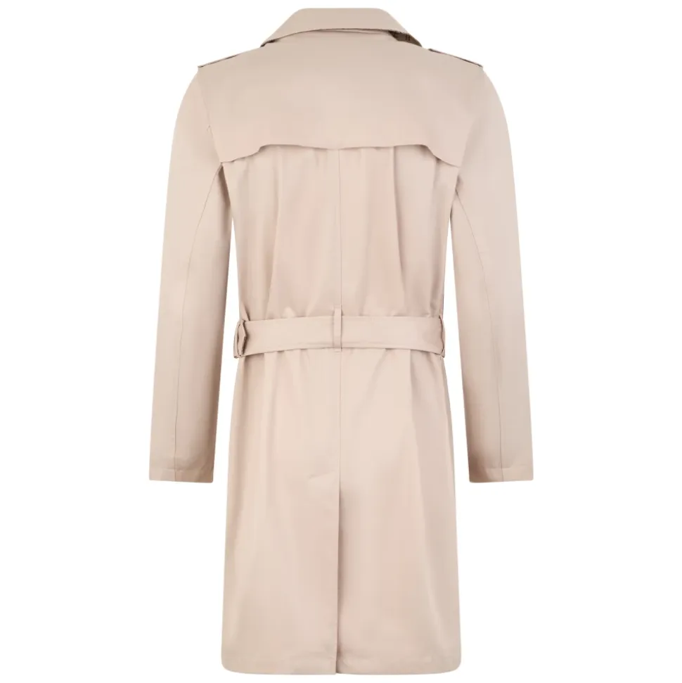 Elegant lang beige trenchcoat for enhver anledning