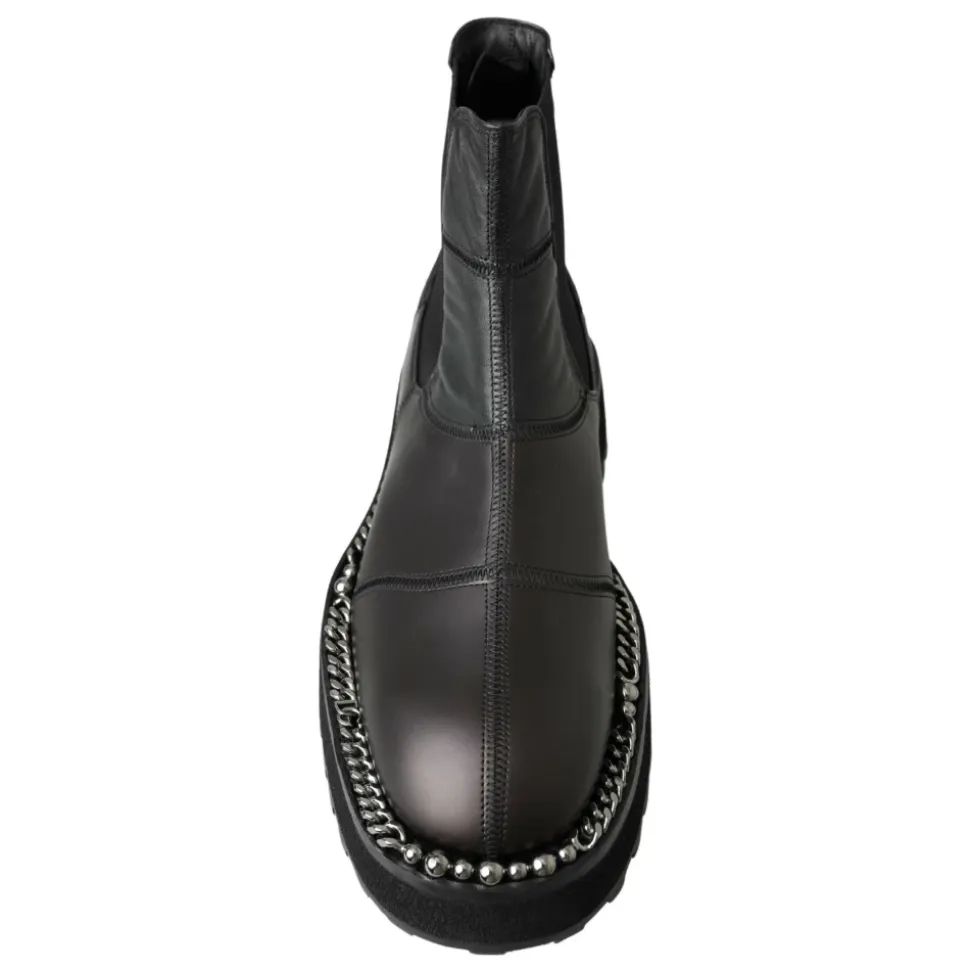 Elegant Svart Ankel Stretch Støvler