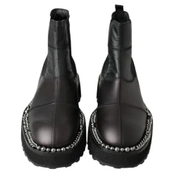 Elegant Svart Ankel Stretch Støvler