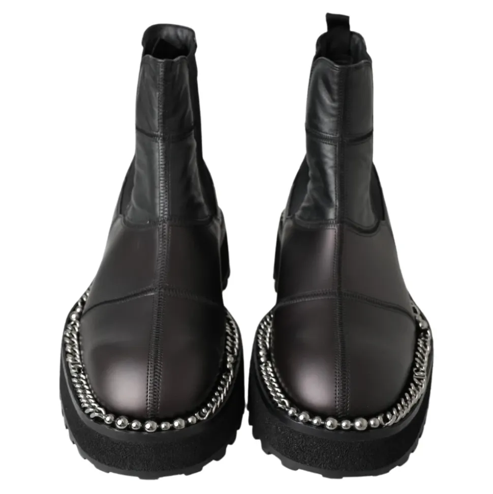 Elegant Svart Ankel Stretch Støvler