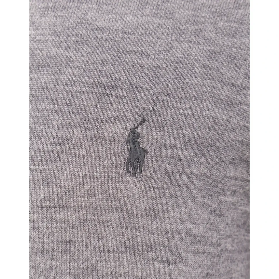Embroidered Pony Wool Crew-Neck Sweater
