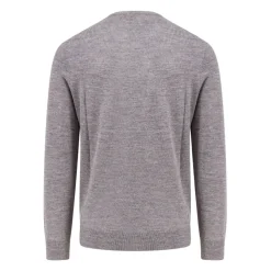 Embroidered Pony Wool Crew-Neck Sweater