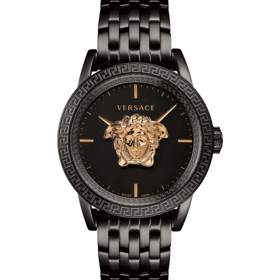 Empire Herreklokke Svart Stål 3D Medusa Logo