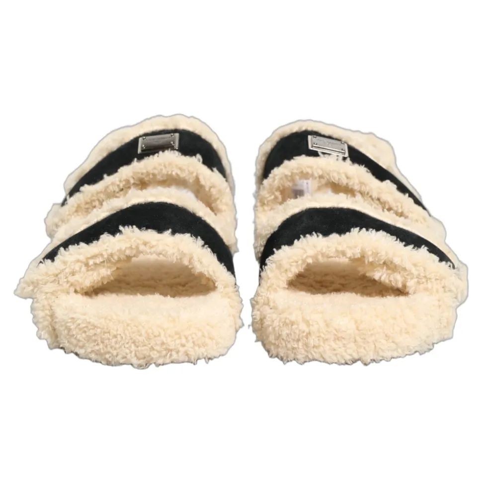 Faux-fur Slides