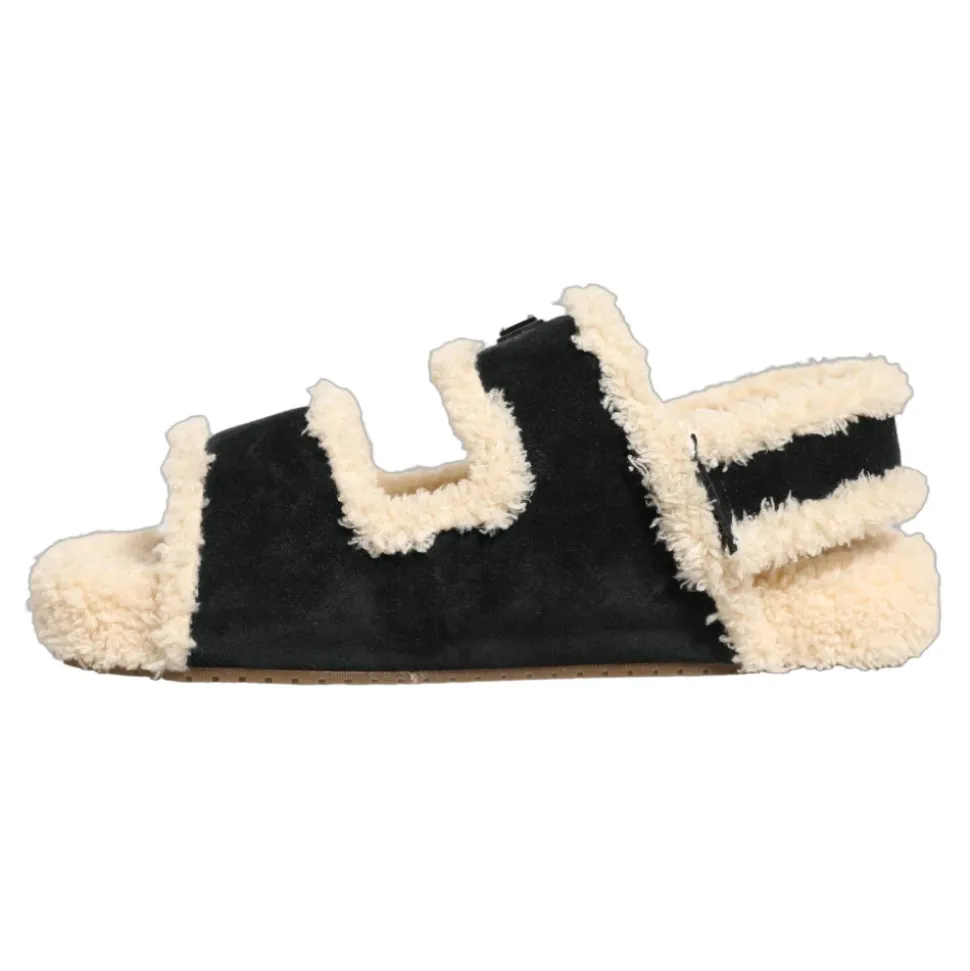 Faux-fur Slides