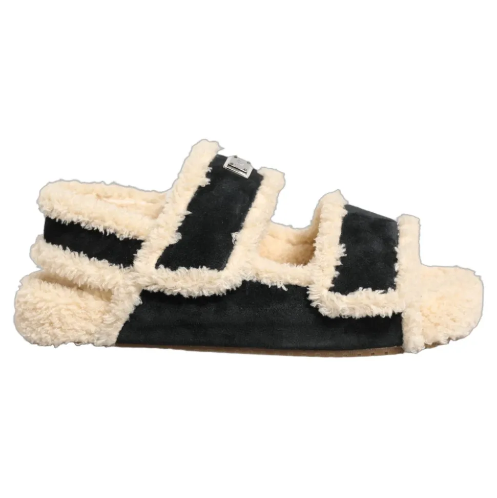 Faux-fur Slides