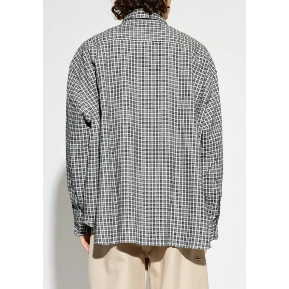 Flanellskjorte med knapper