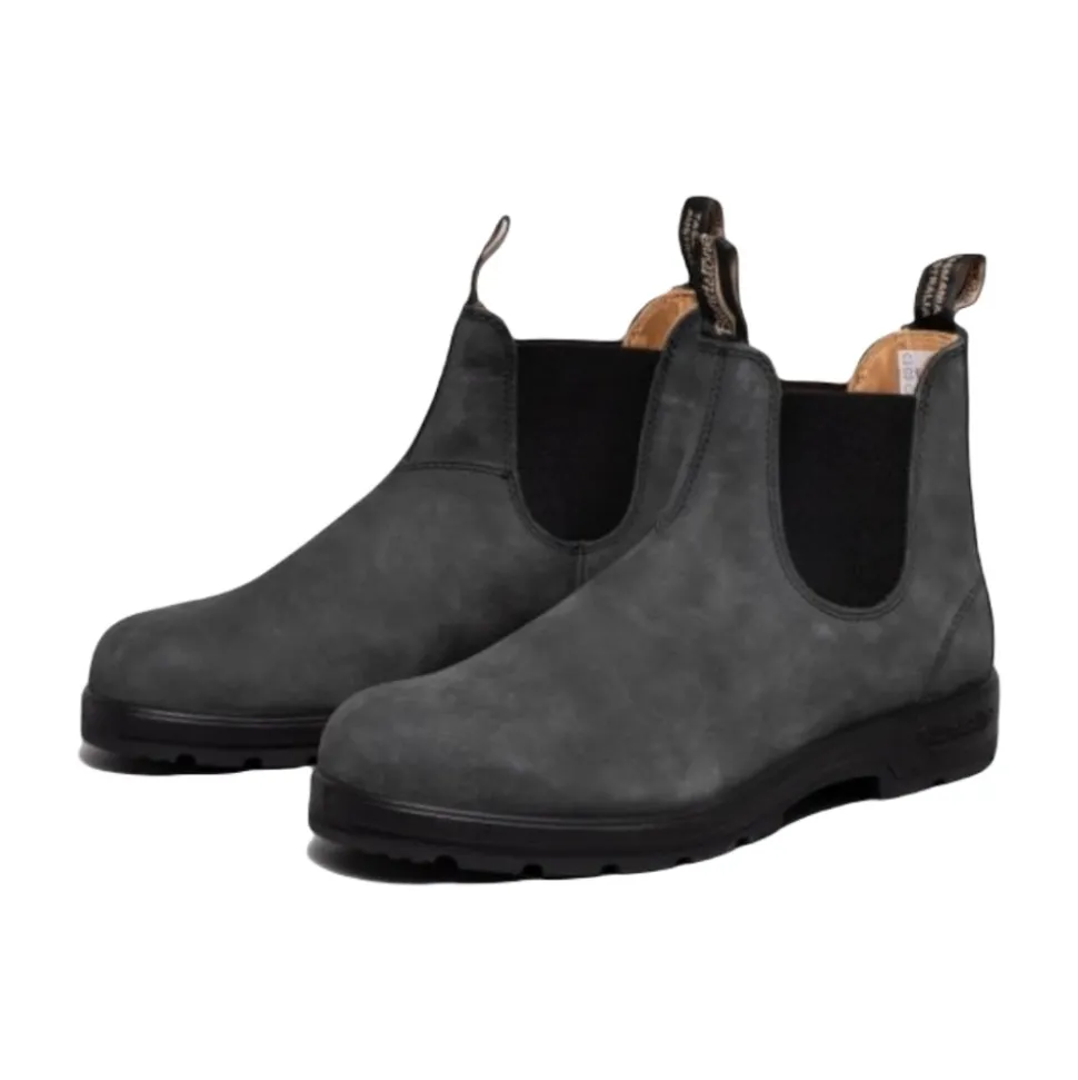 Foret Rustic Sorte Chelsea Boots med fôr