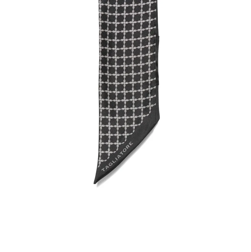 Foulard Skjerf med Geometrisk Trykk