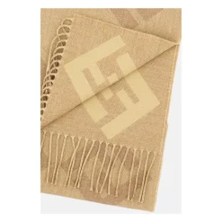 Fringed FF Motif Scarf