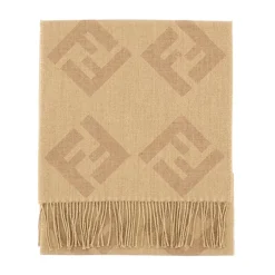 Fringed FF Motif Scarf