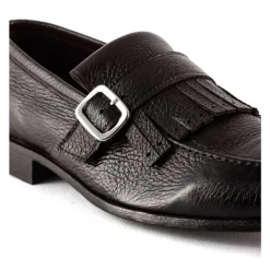 Fringed Leather Loafers