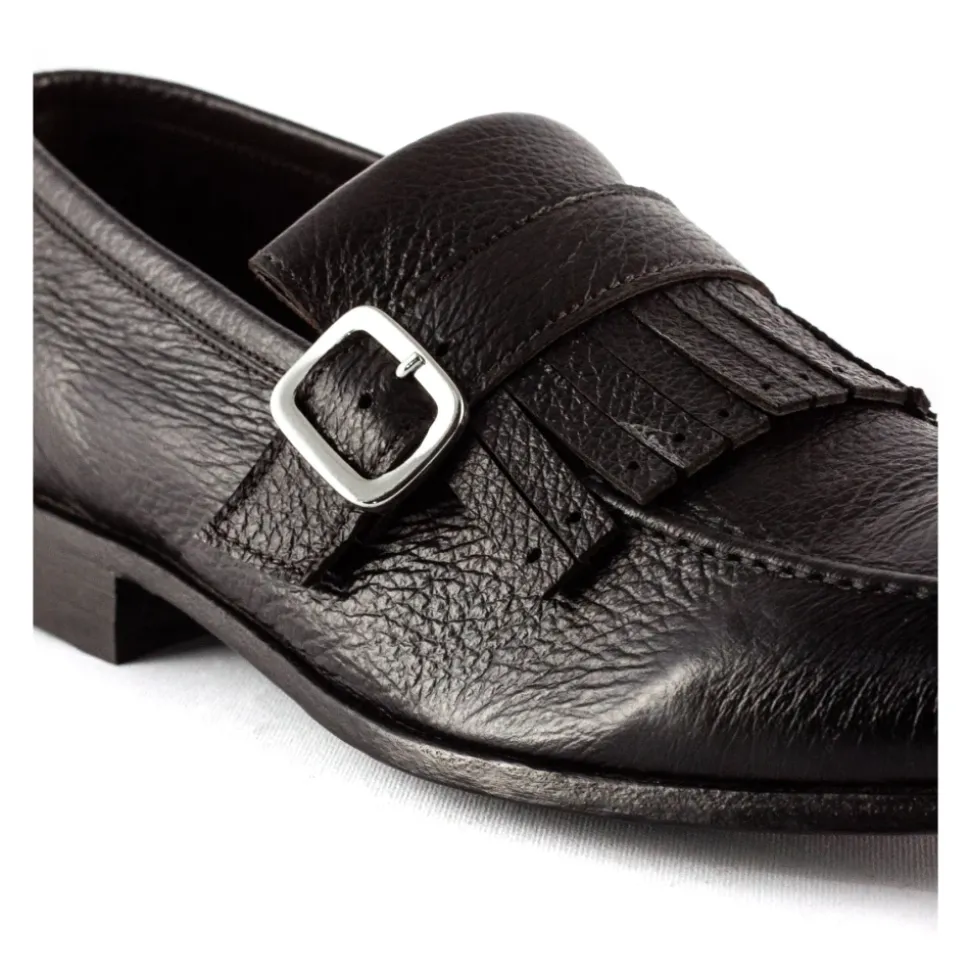 Fringed Leather Loafers