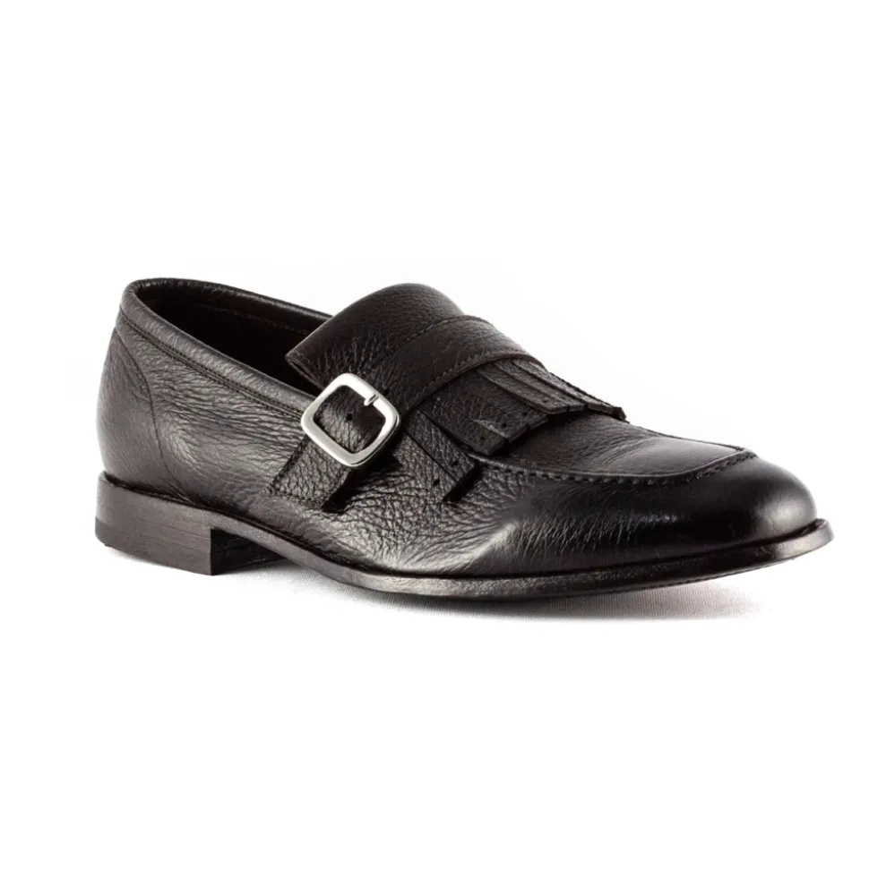 Fringed Leather Loafers