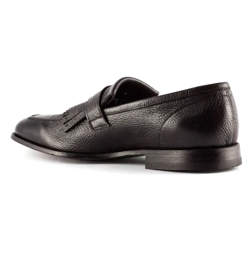 Fringed Leather Loafers