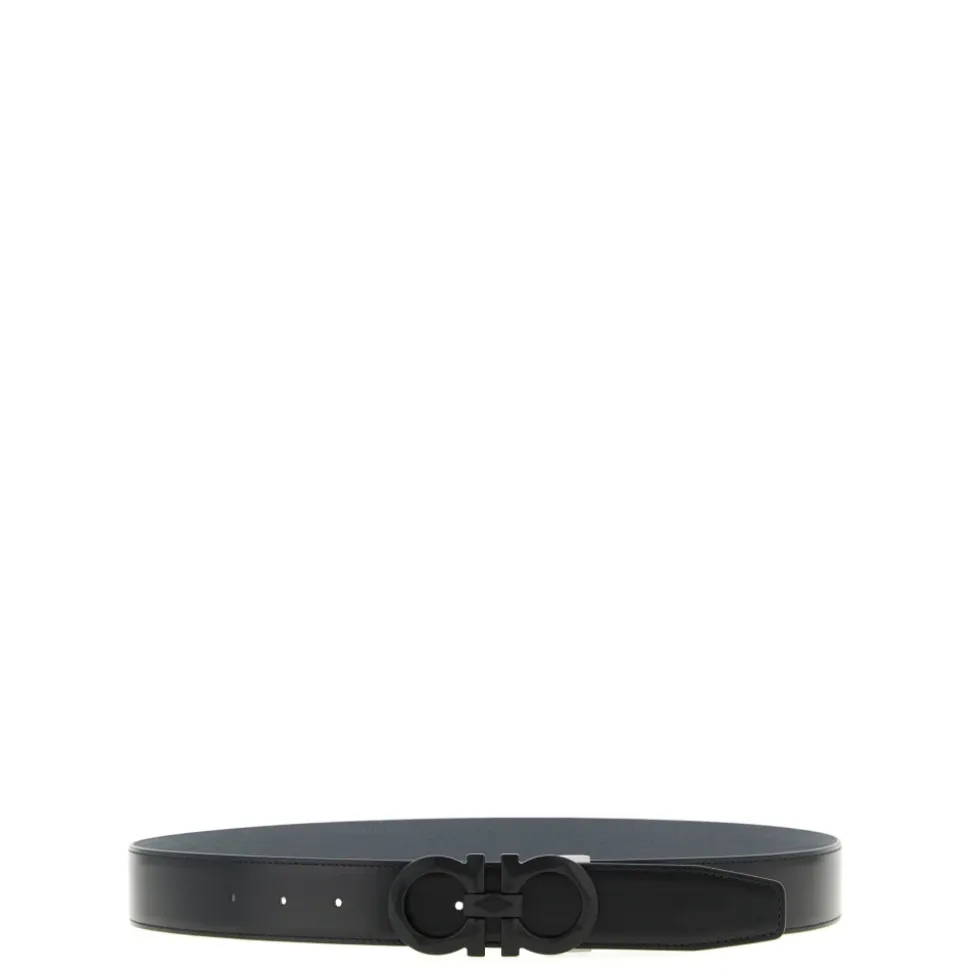 Gancini Reversibelt Hammered Lærbelte