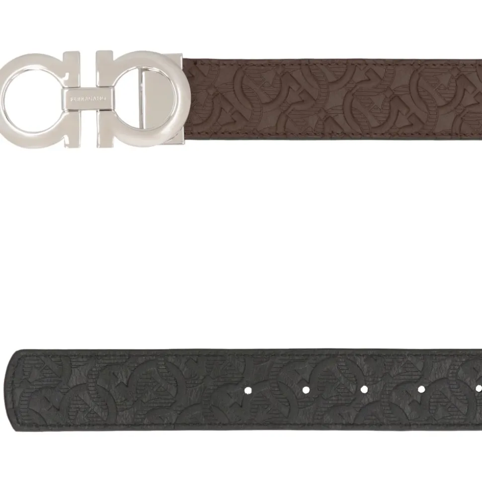Gancini Reversibelt Skinnbelte
