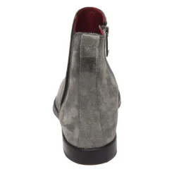 Grå Beatles Velvet Semsket Boots