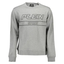 Grå Langermet Sweatshirt med Trykk