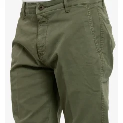 Grønn Bomull Slim Fit Bukser