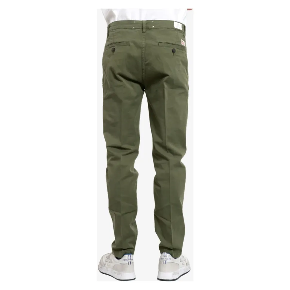 Grønn Bomull Slim Fit Bukser