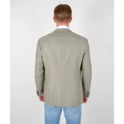 Grønn Silke Ull Blazer Håndlaget Italia