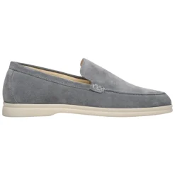 Grå Velour Loafers