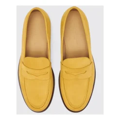 Gule Nubuck Penny Loafers