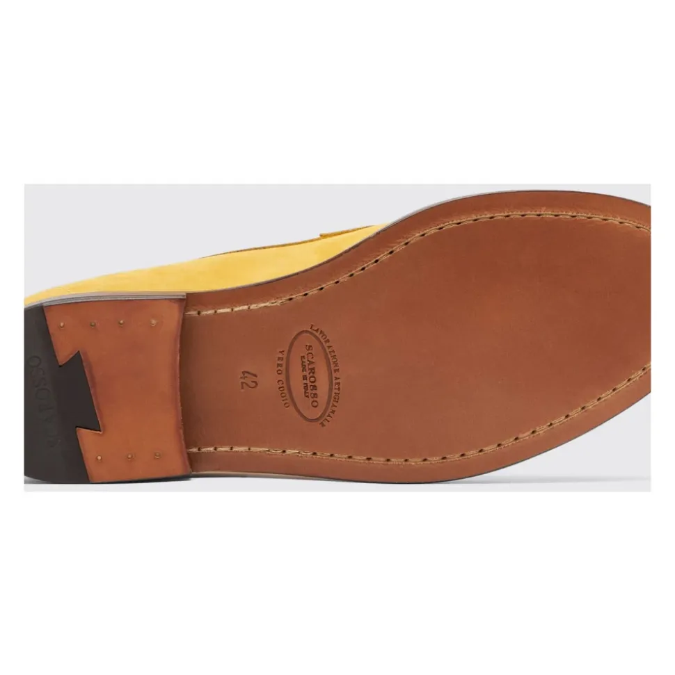 Gule Nubuck Penny Loafers