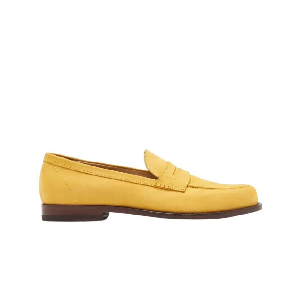 Gule Nubuck Penny Loafers