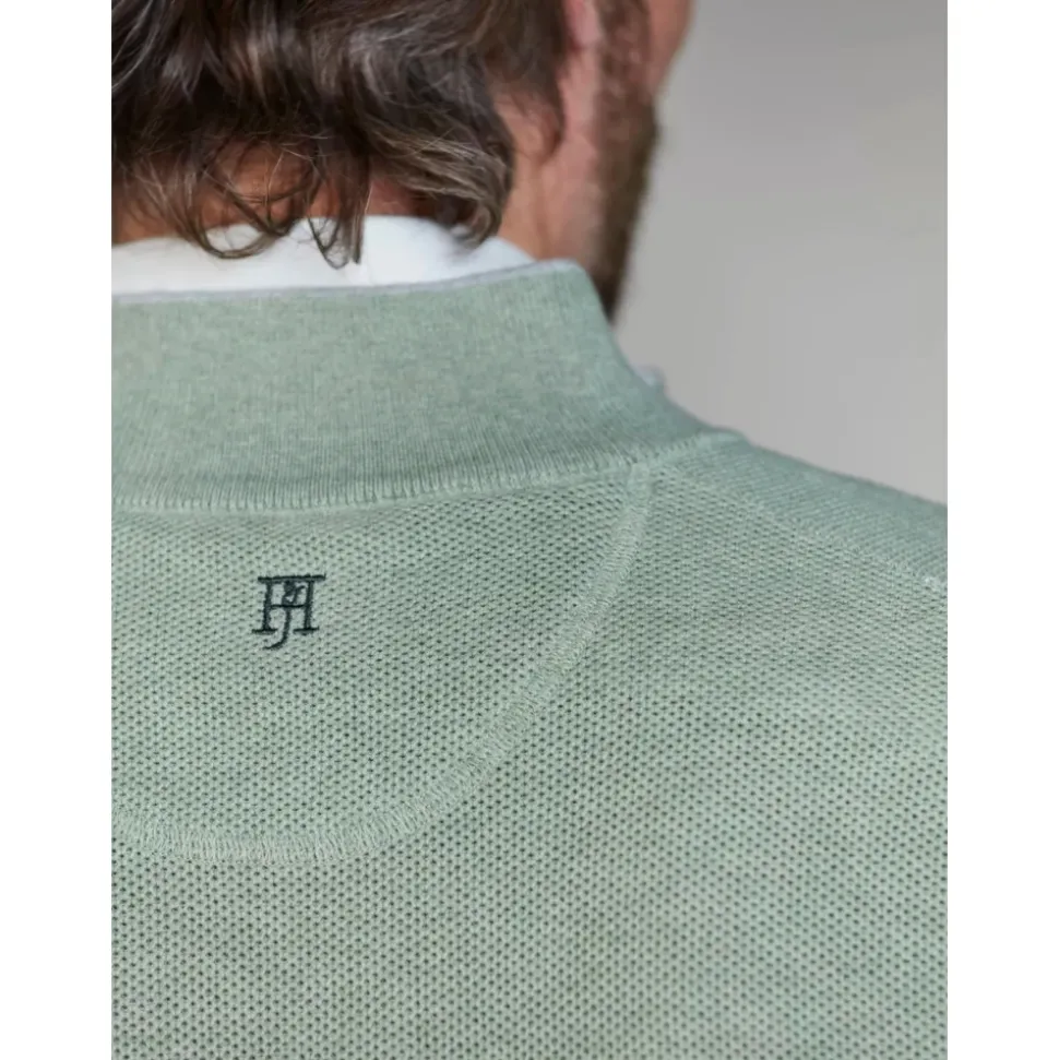 Half-Zip Structure Sweater