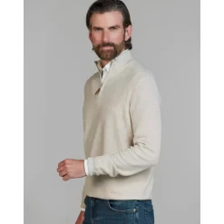 Half-Zip Struktur Genser