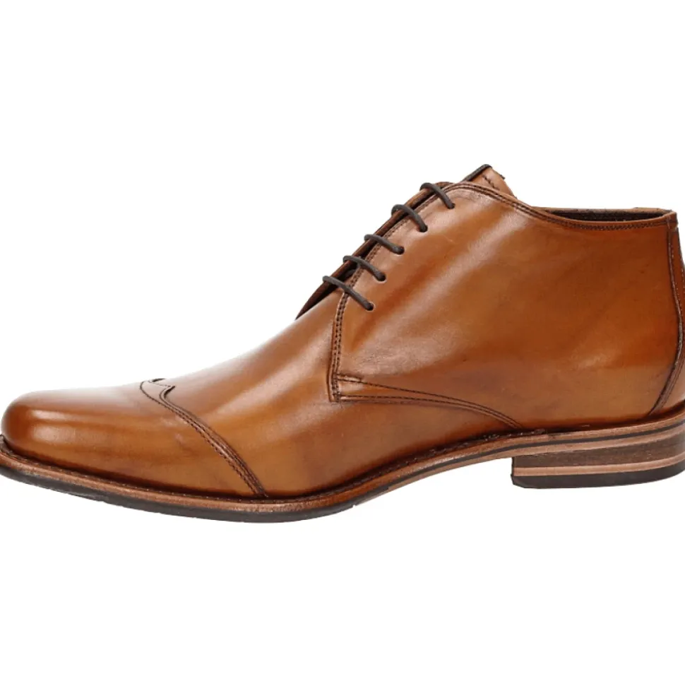 Herre Business Mid Cognac Sko