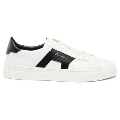 Herre skinn dobbel spenne sneaker